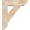 Ekena Millwork Traditional Slat Smooth Bracket w/ Offset Brace, Douglas Fir, 7 1/2"W x 26"D x 30"H BKT0806X26X30TRA06SDF - alternate 4
